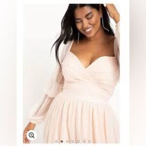 Eloquii Women's Maxi Dress in Soft Pink